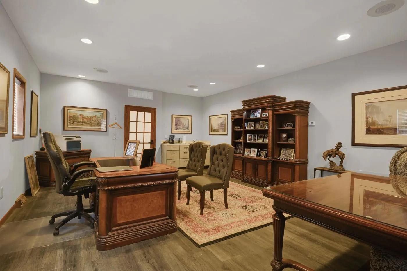 A suite at The Studios at 440 finished as a private office